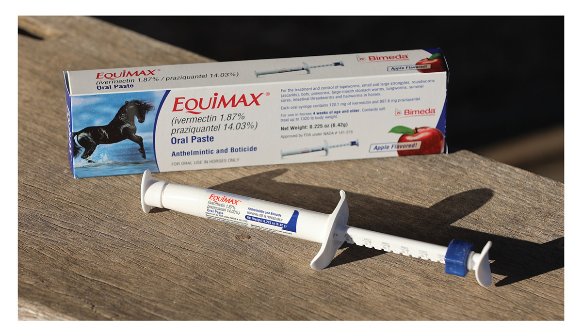 Bimeda Equimax ivermectin 1.87%/praziquantel 14.03% oral paste