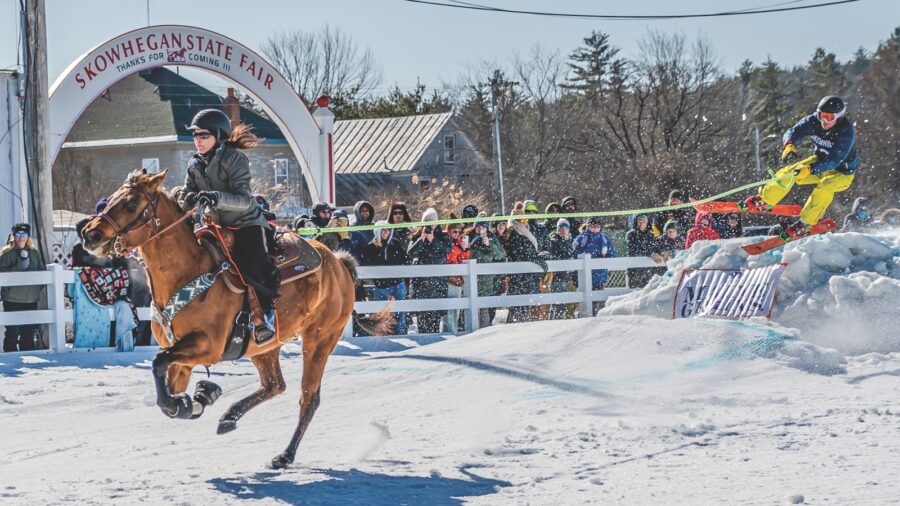 Molly Thronton skijoring