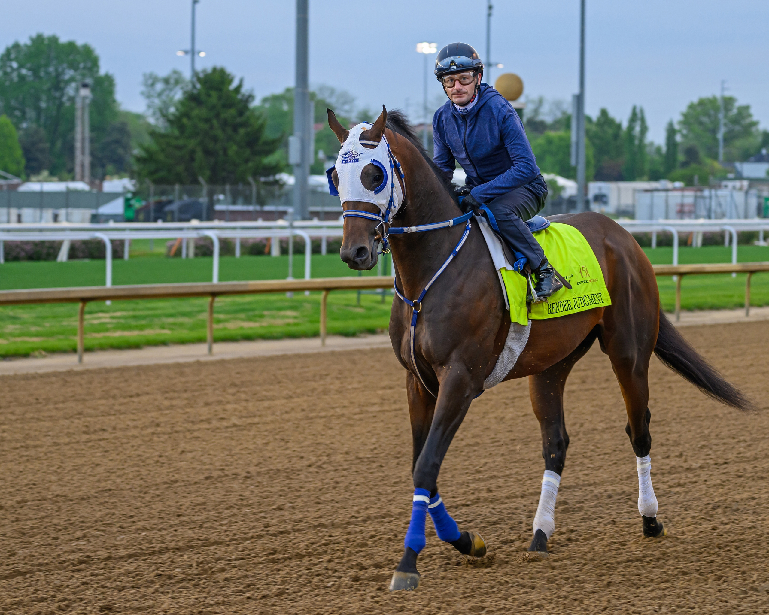 Render Judgment training at Churchill Downs on April 26, 2025. Photograph by Anne M. Eberhardt.