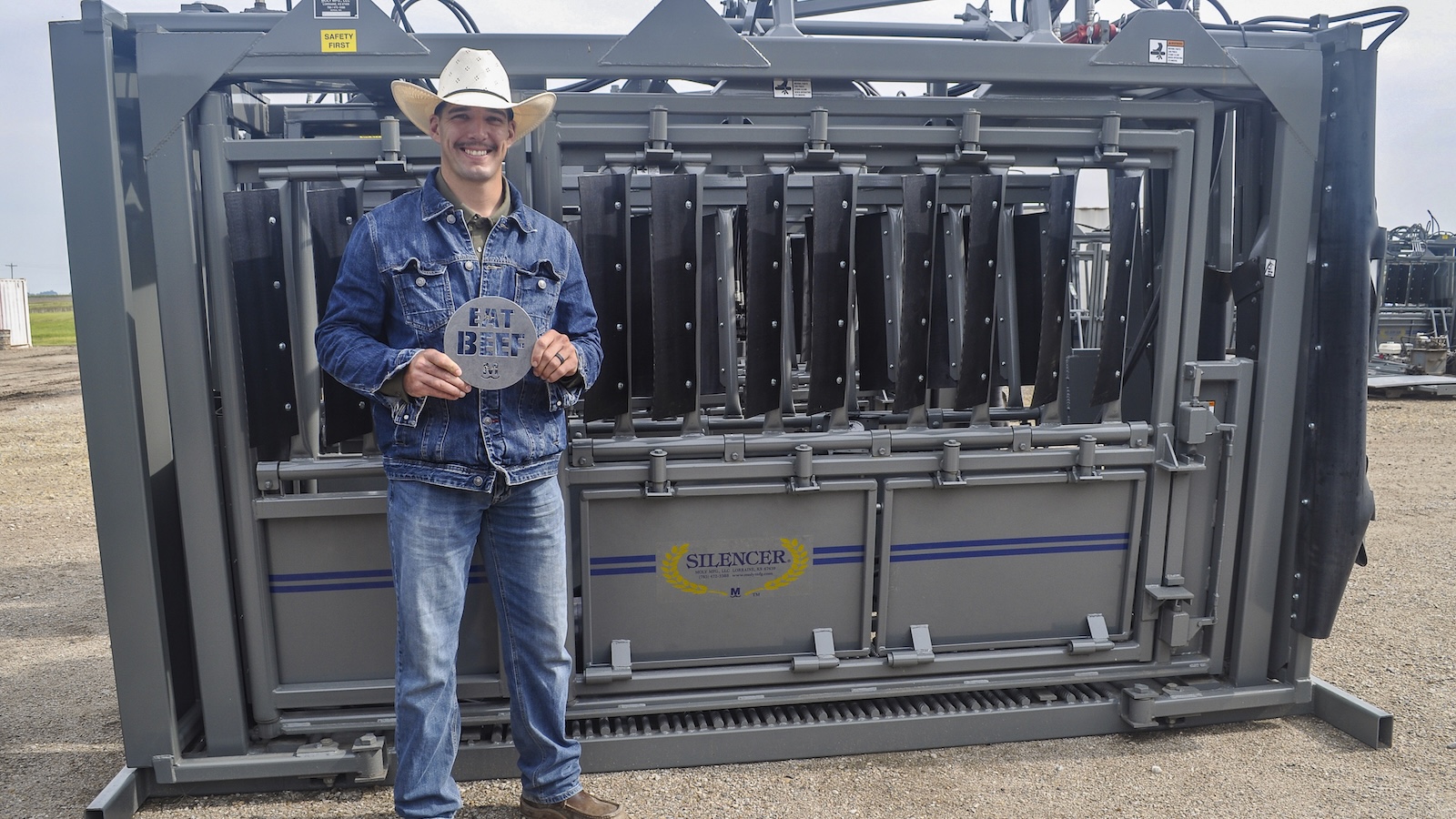 Jesse Pope standing next to the Silencer