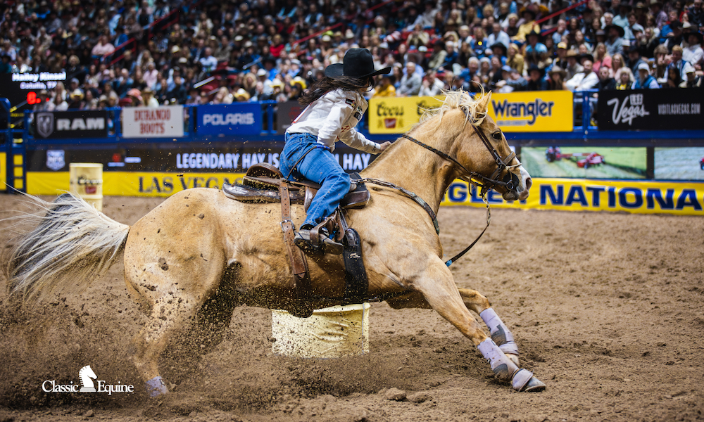 Hailey Kinsel, 4X World Champion Barrel Racer, chooses the DyNo Turn Bell.