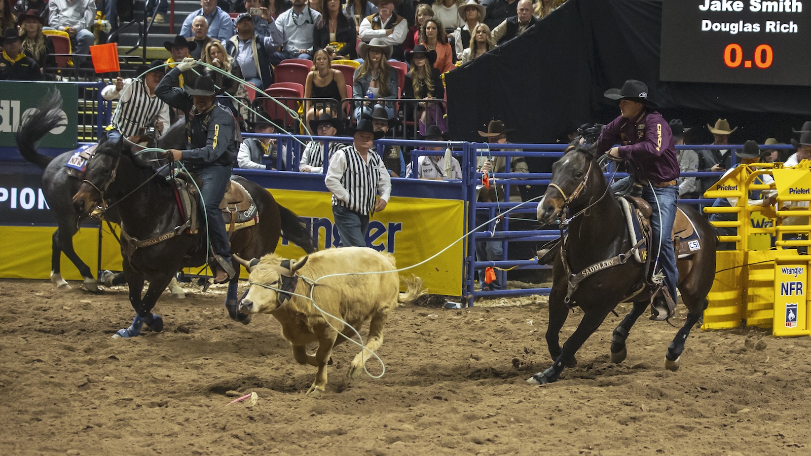 NFR 2024 team roping headers