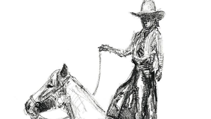 Fannie Sperry Steele sketch by Teal Blake