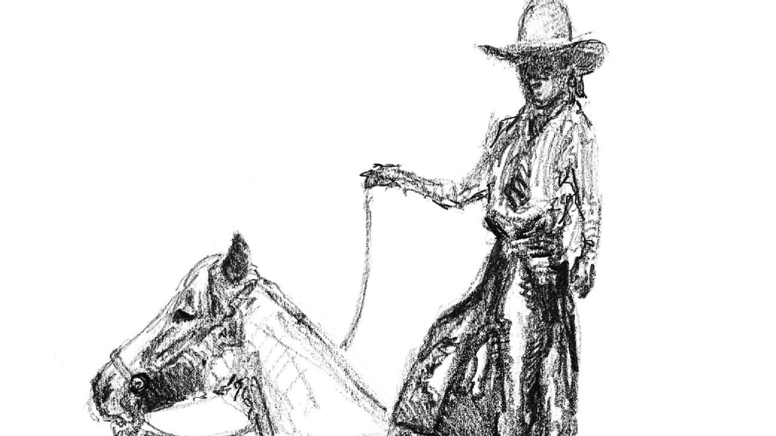 Fannie Sperry Steele sketch by Teal Blake