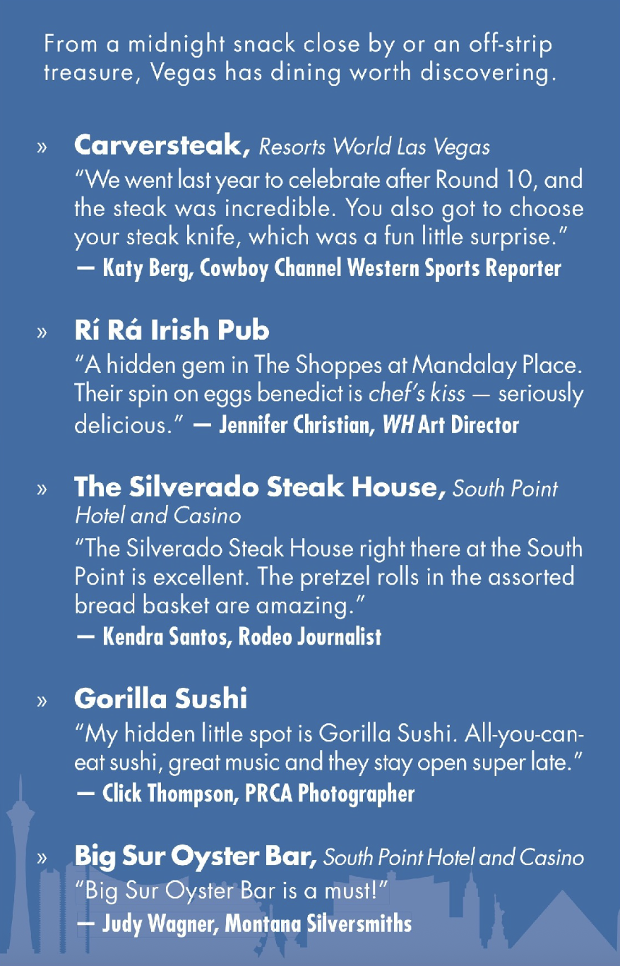 Where to eat at the 2025 NFR