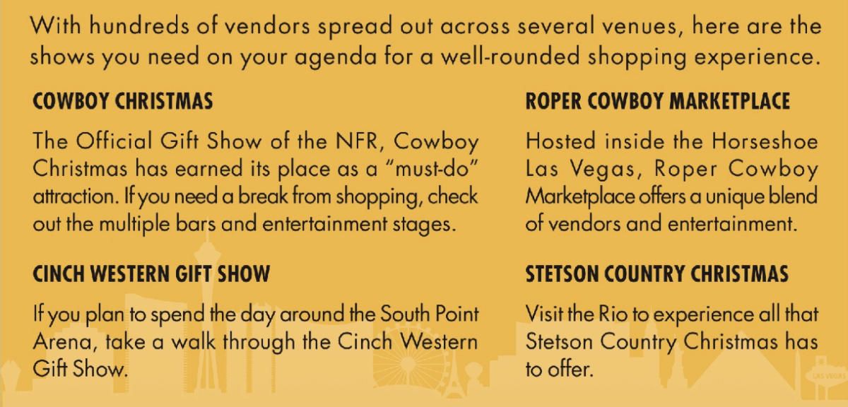 Where to shop at the 2025 NFR