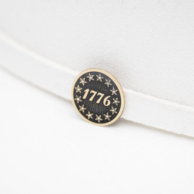1776 pin on resitol hat