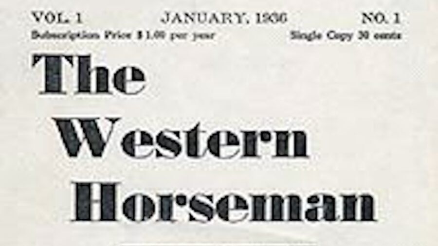 the first issue of Western Horseman