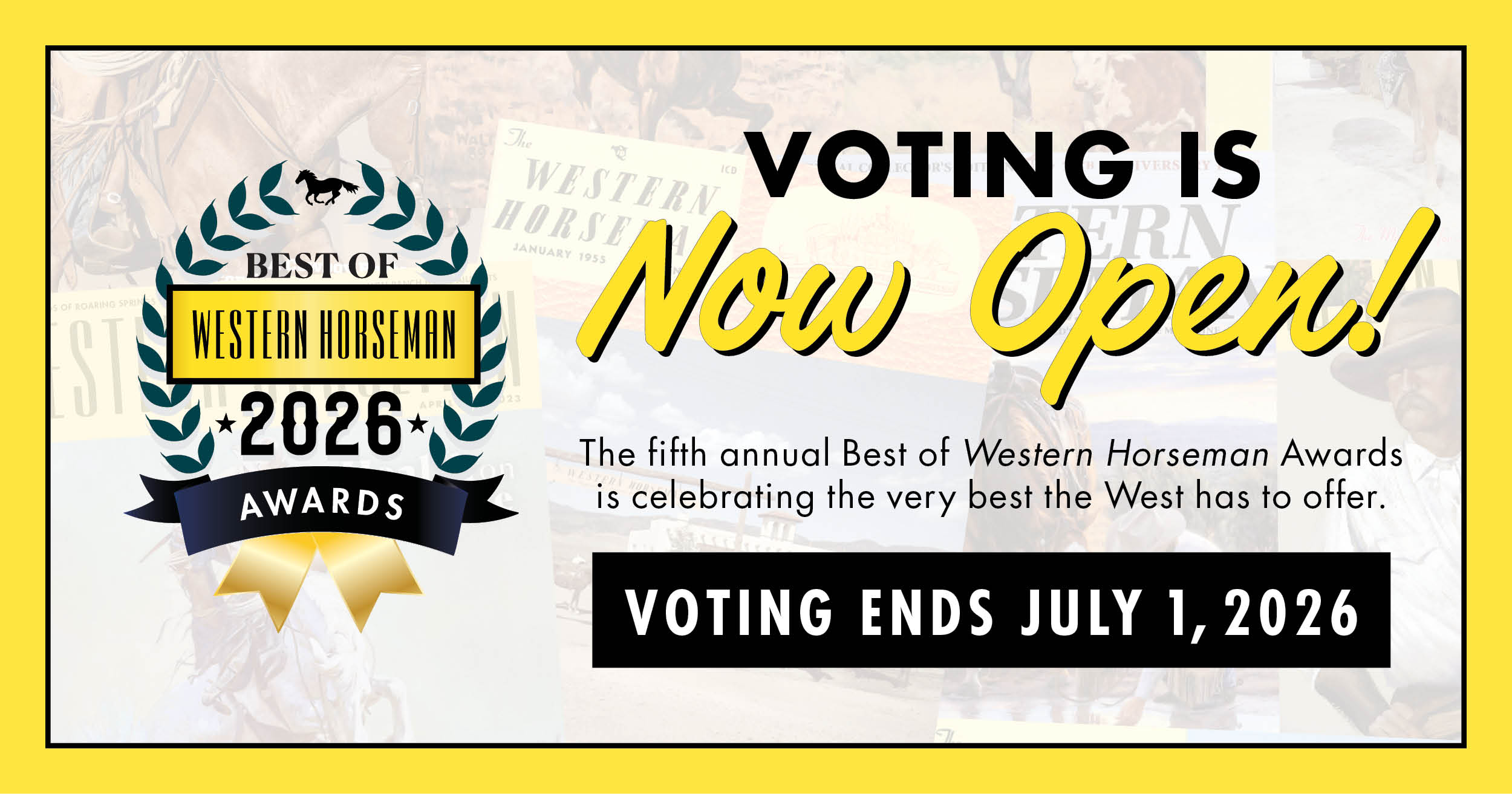 Voting is Now Open
